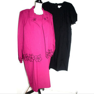 Anthony Richards Womens 22W 2 Dresses 1 Jacket